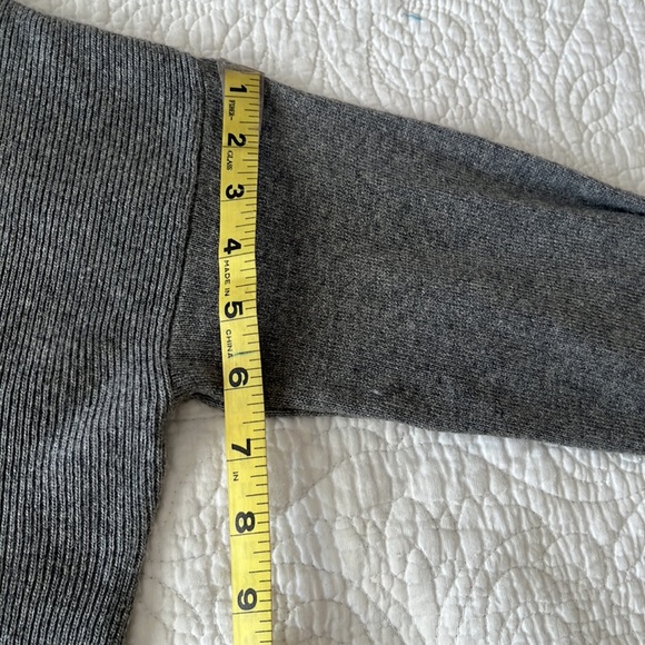 RED Valentino Wool-Cashmere Blend Gray Ruffle Sweater Tunic - Picture 9 of 9